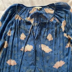 Lucky brand blue blouse